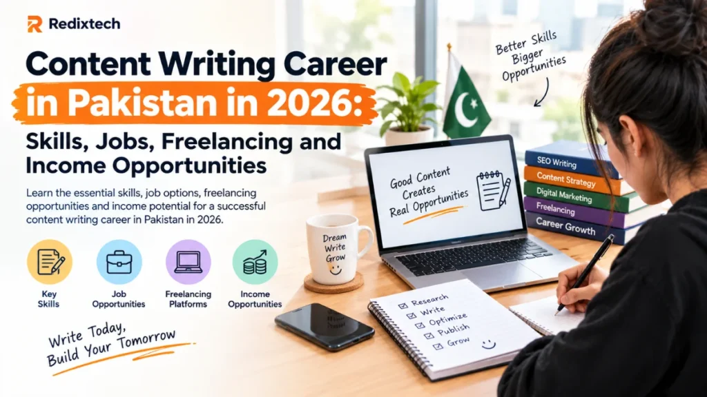 Content writing career opportunities in Pakistan in 2026