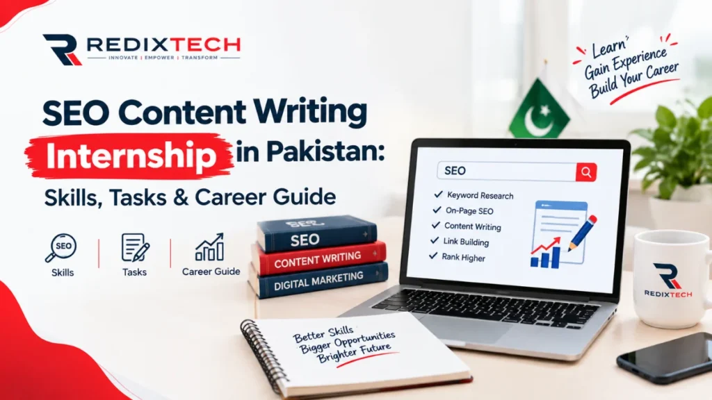 SEO content writing internship opportunities in Pakistan