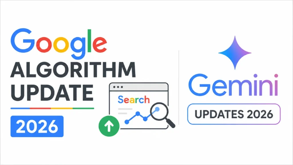 Latest Google algorithm updates and Google Gemini AI updates in 2026